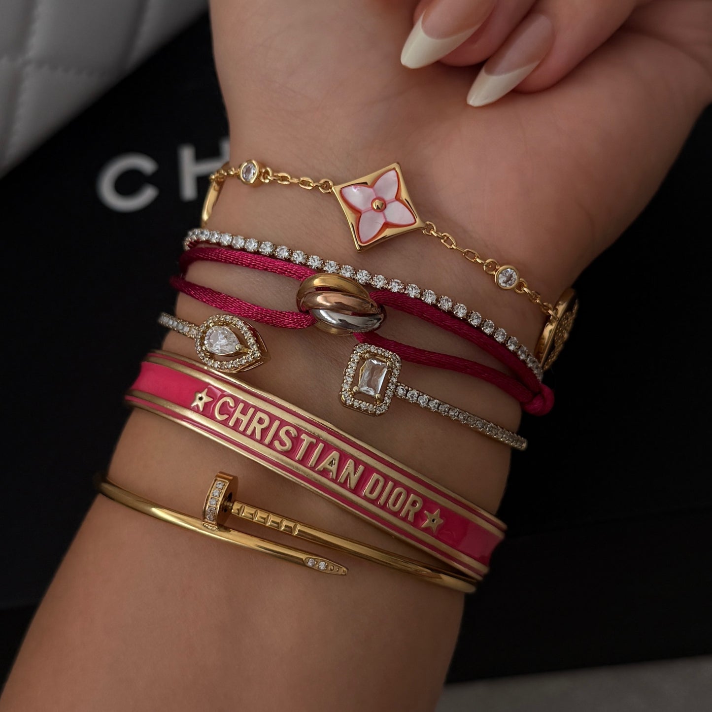 Ciara bangle fushia