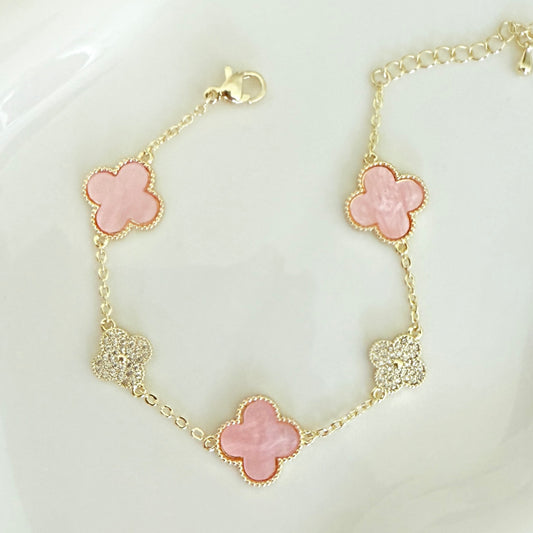 Melis big clover bracelet