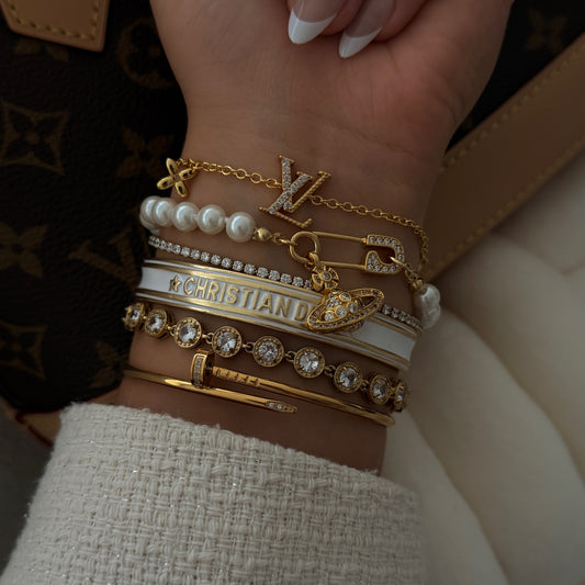 Ciara bangle white